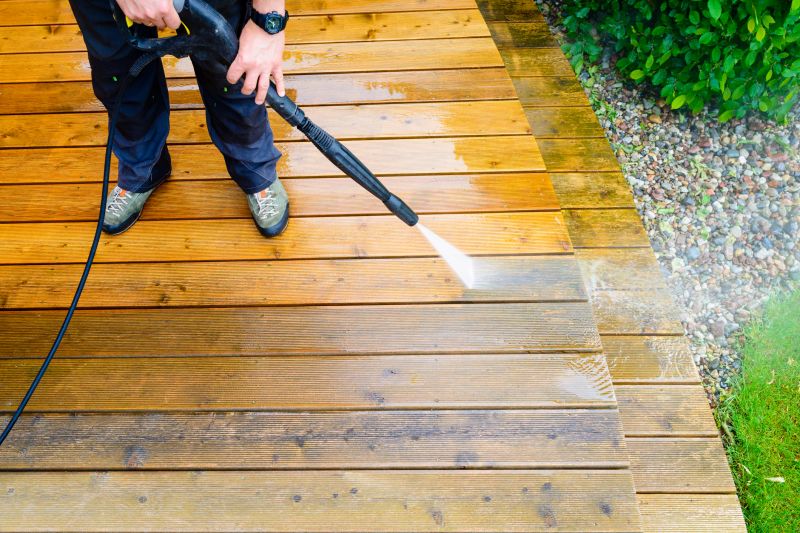 Power-Washed Deck Surface